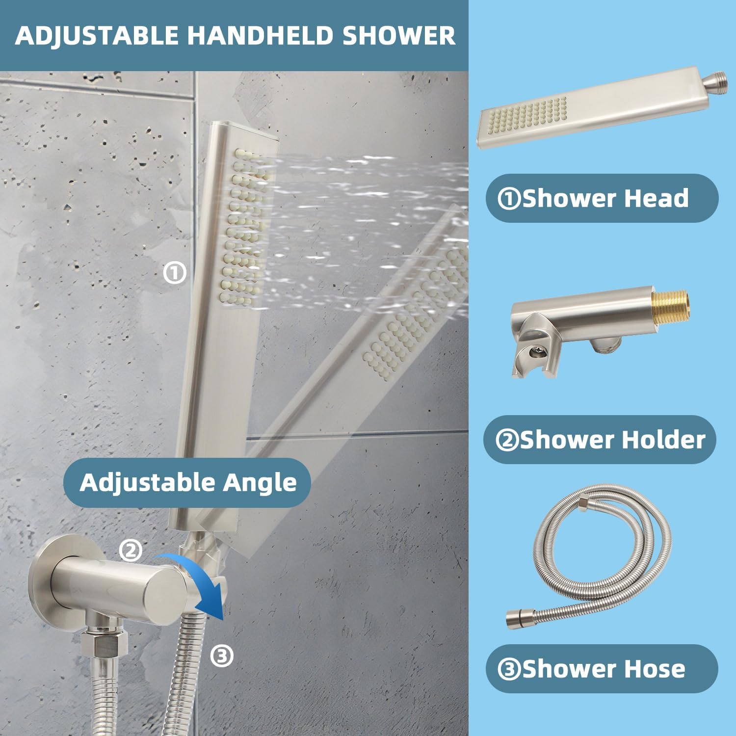 Versatile Handheld Shower Head