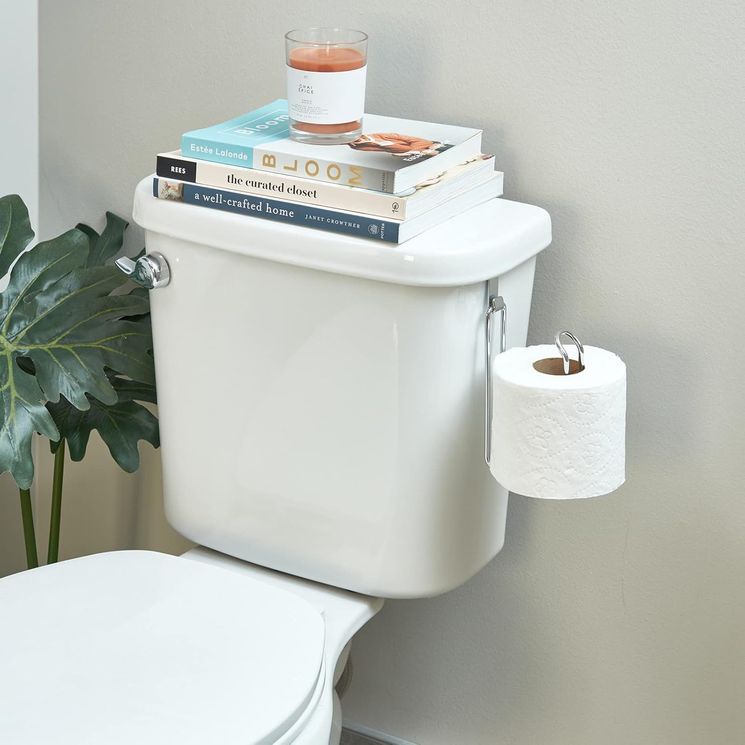 Azi Over The Tank Toilet Paper Holder Durable Chrome Plated