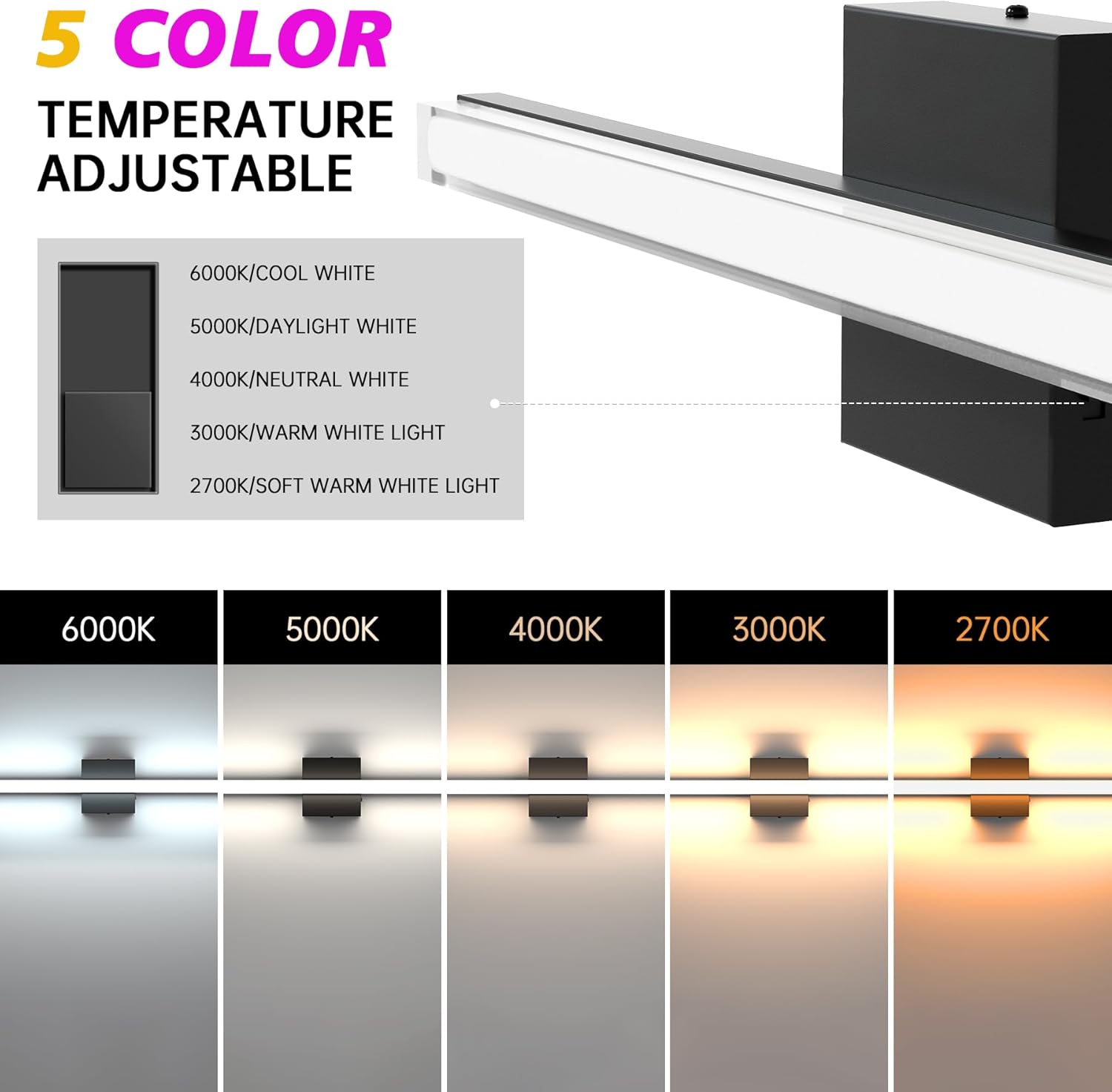 Azhien 236 Inch Dimmable LED Vanity Light Bar