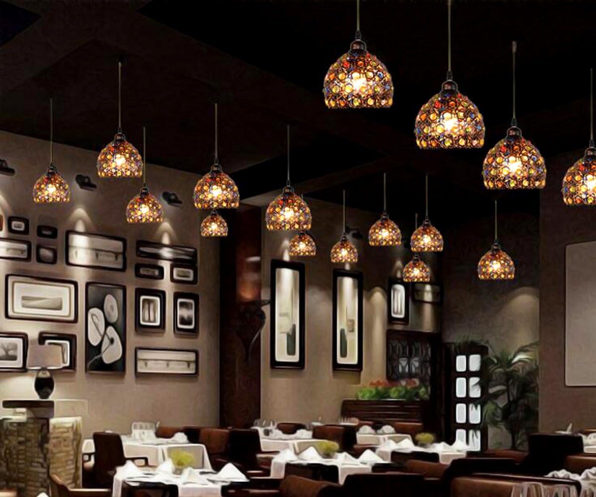 Kiven 1-Light Bohemia Pendant Light with Chrome Finish