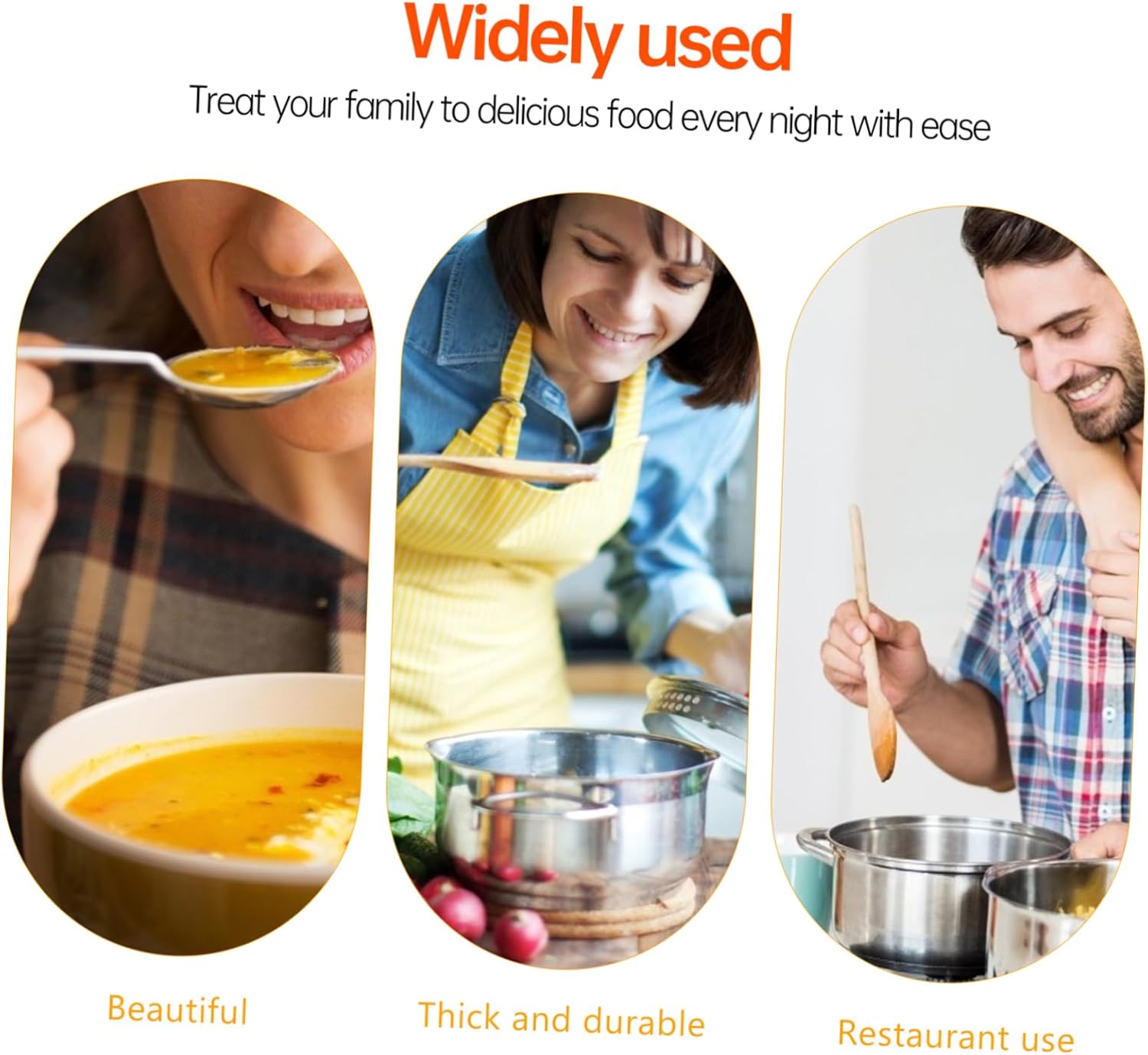 ABOOFAN Yellow Stainless Steel Skimmer Strainer Set