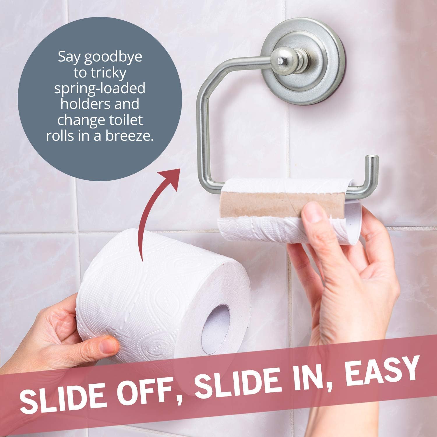 JD Jack NDrill Toilet Paper Holder with Free Towel Hook 1