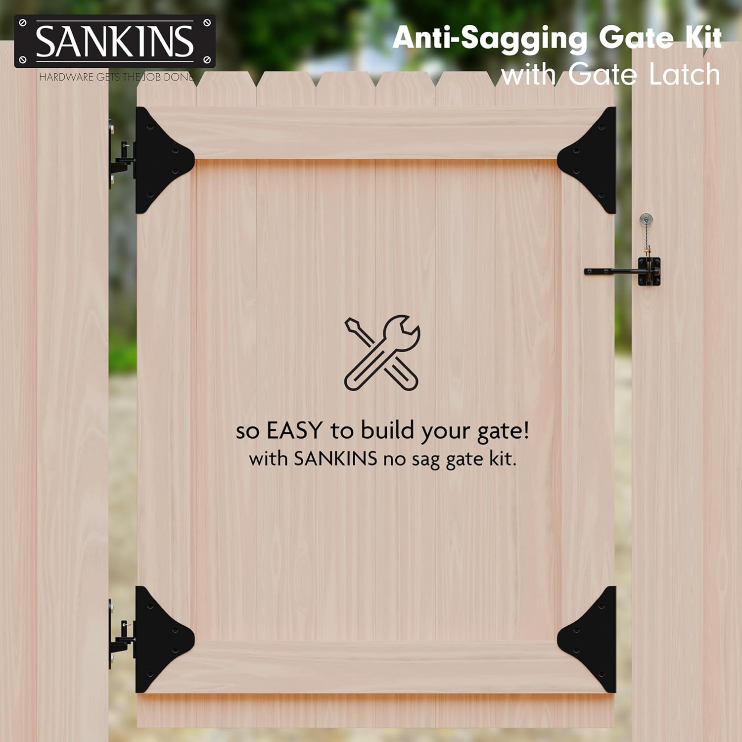 Sankins Anti Sag Gate Frame Kit for Wooden Gates
