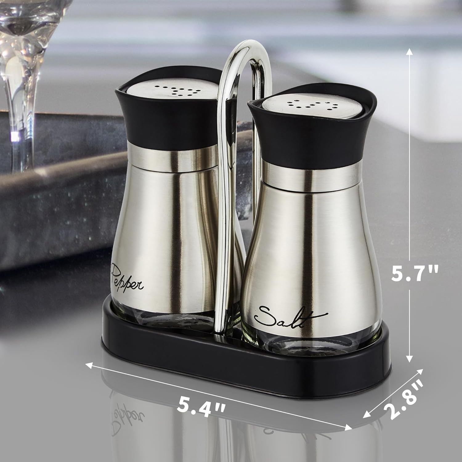 Lonffery Salt and Pepper Shakers Set Set of 2