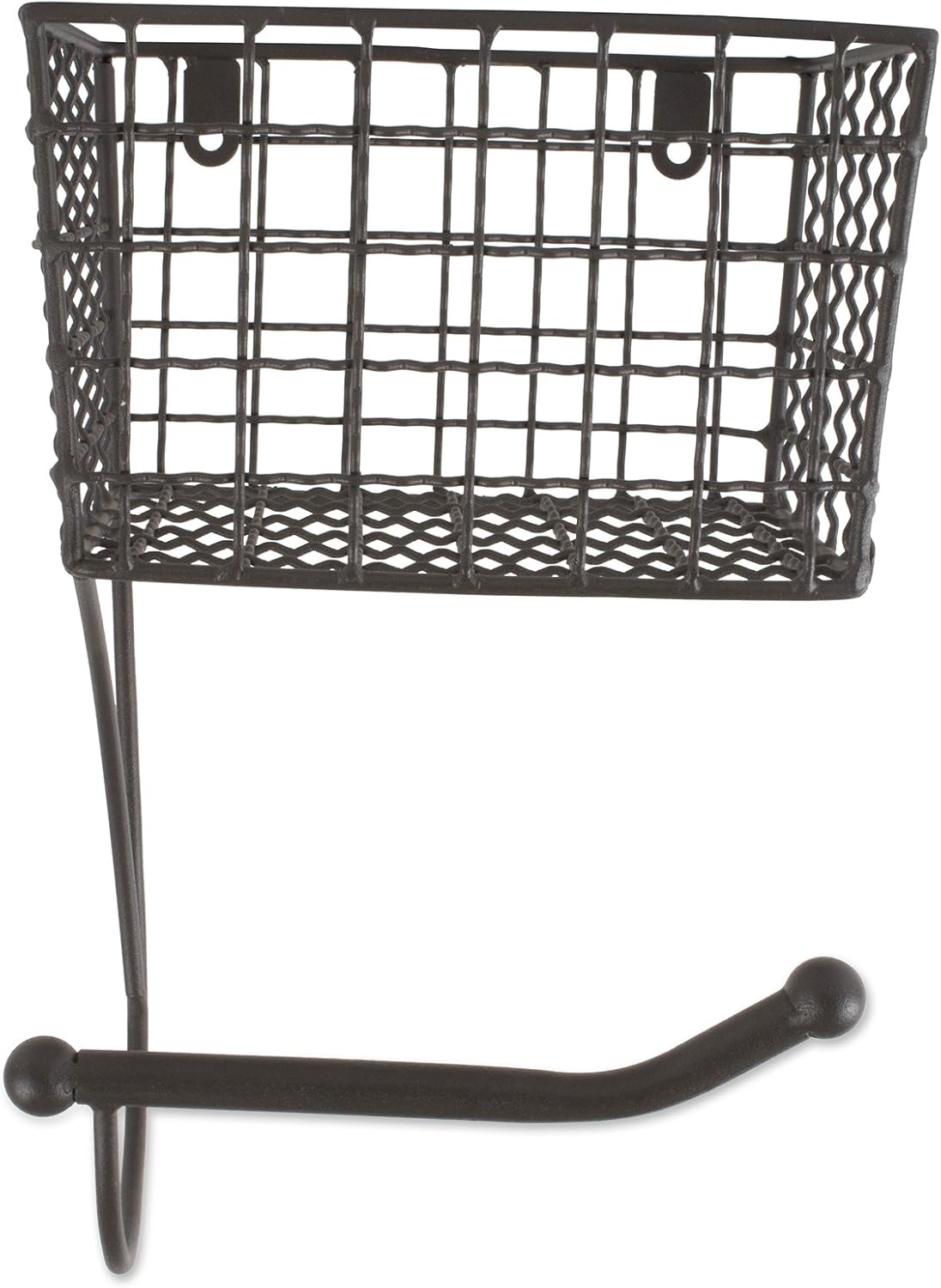 DII Rustic Farmhouse Toilet Paper Holder Gray