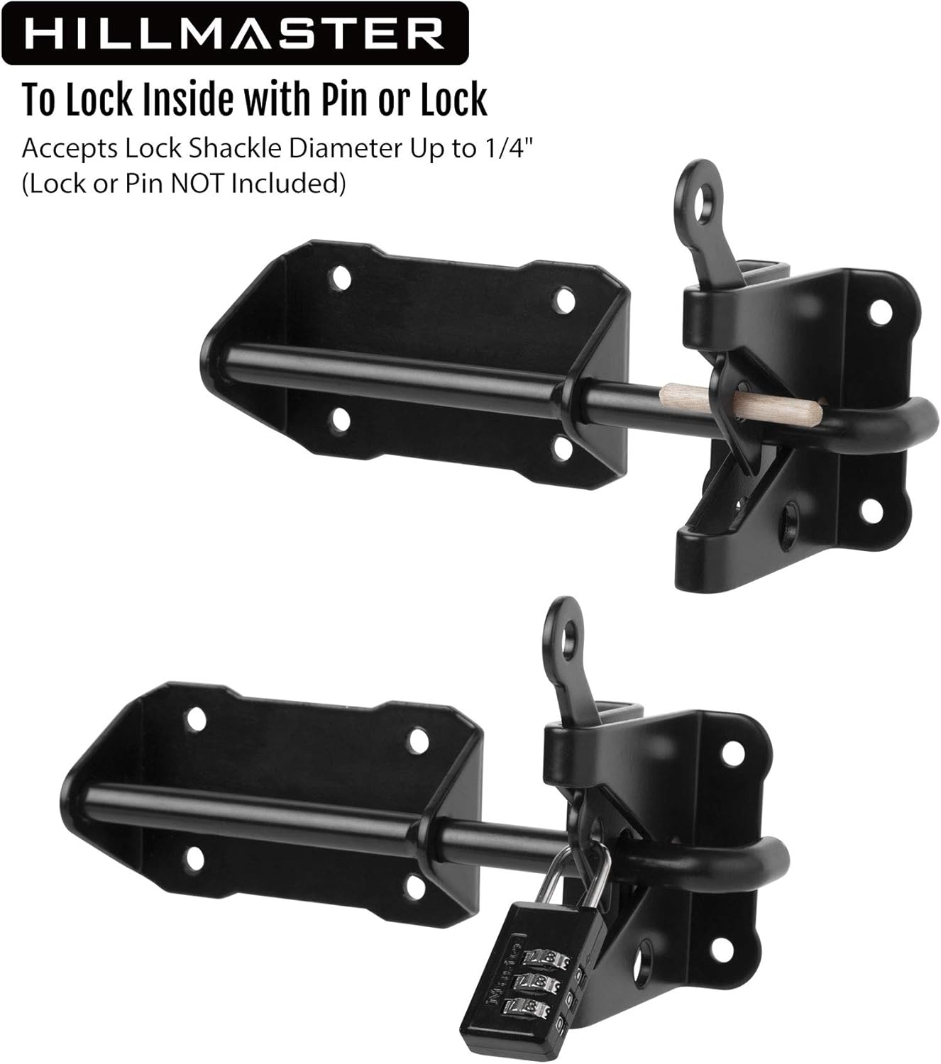 HillMaster Heavy Duty Automatic Gate Latch with Pull String
