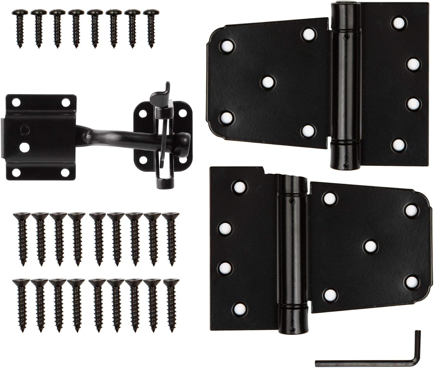 HILLMASTERHeavy Duty Gate Latch Kit w 2x35 Spring Hinges