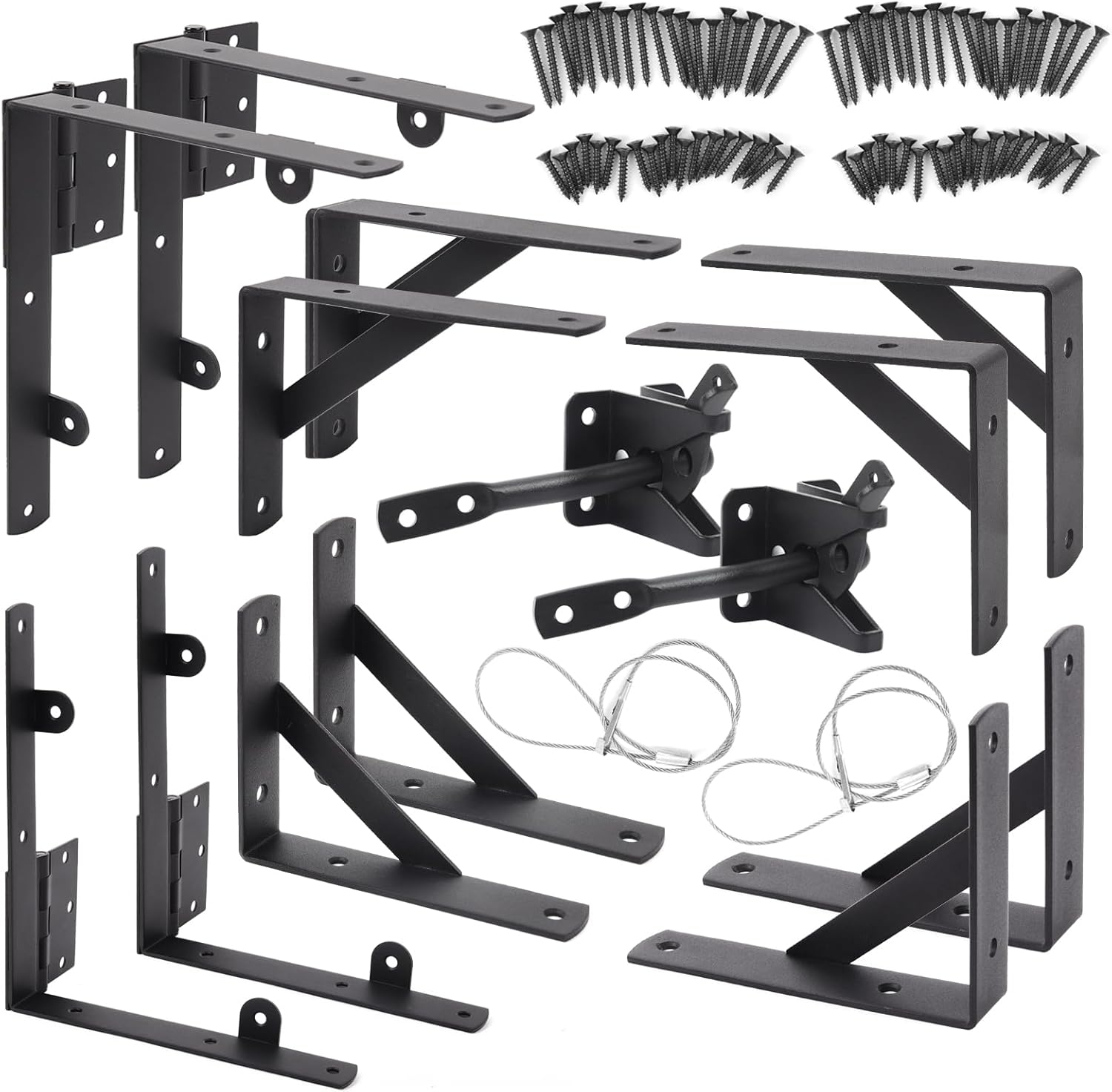 Anti-Sag Fence Gate Kit Set of 2 for Wooden Fences