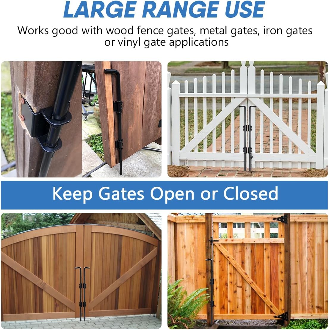 HANSHAN Cane Bolt Gate Drop Rod Set