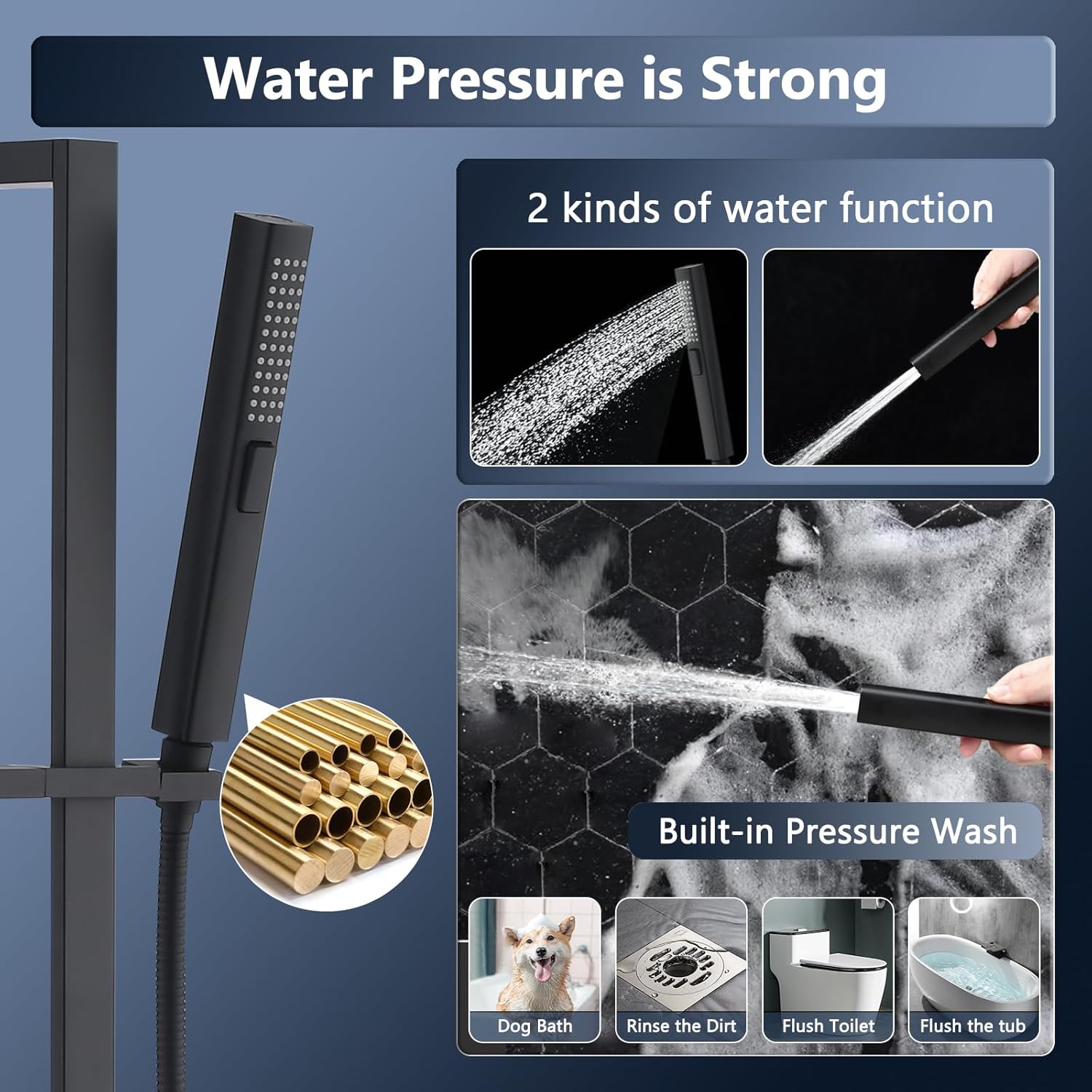 Imagine a Perfect Shower 275-Inch Adjustable Handheld at Home