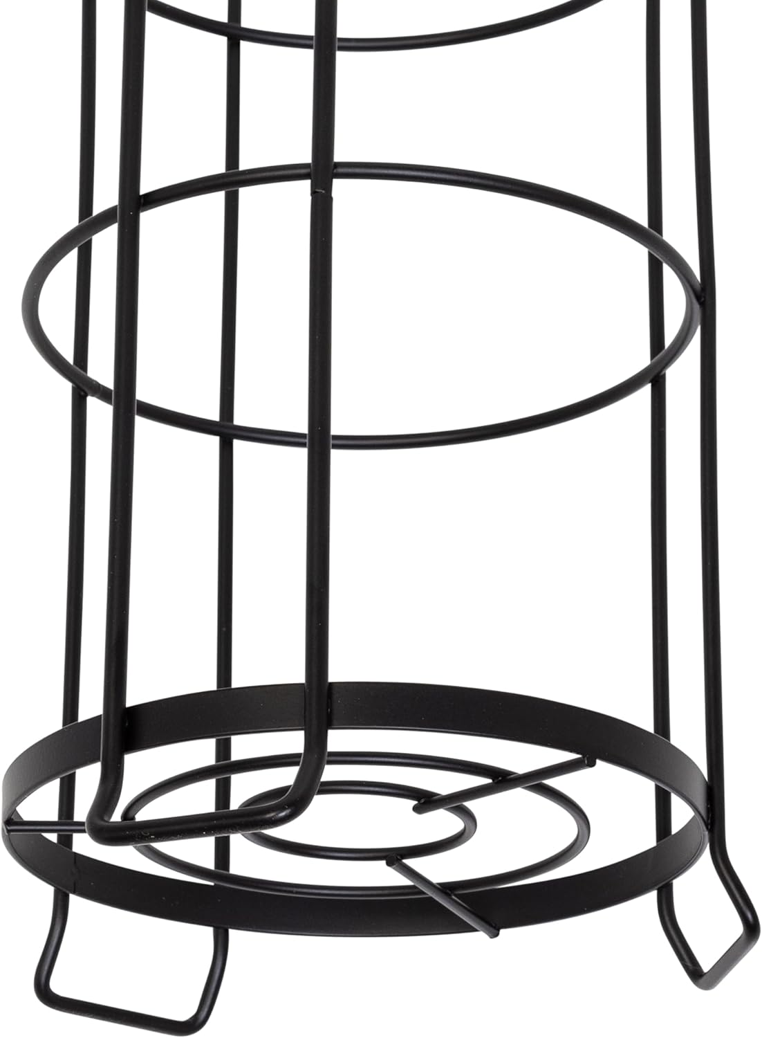 Toilet Paper Holder with Pole Black