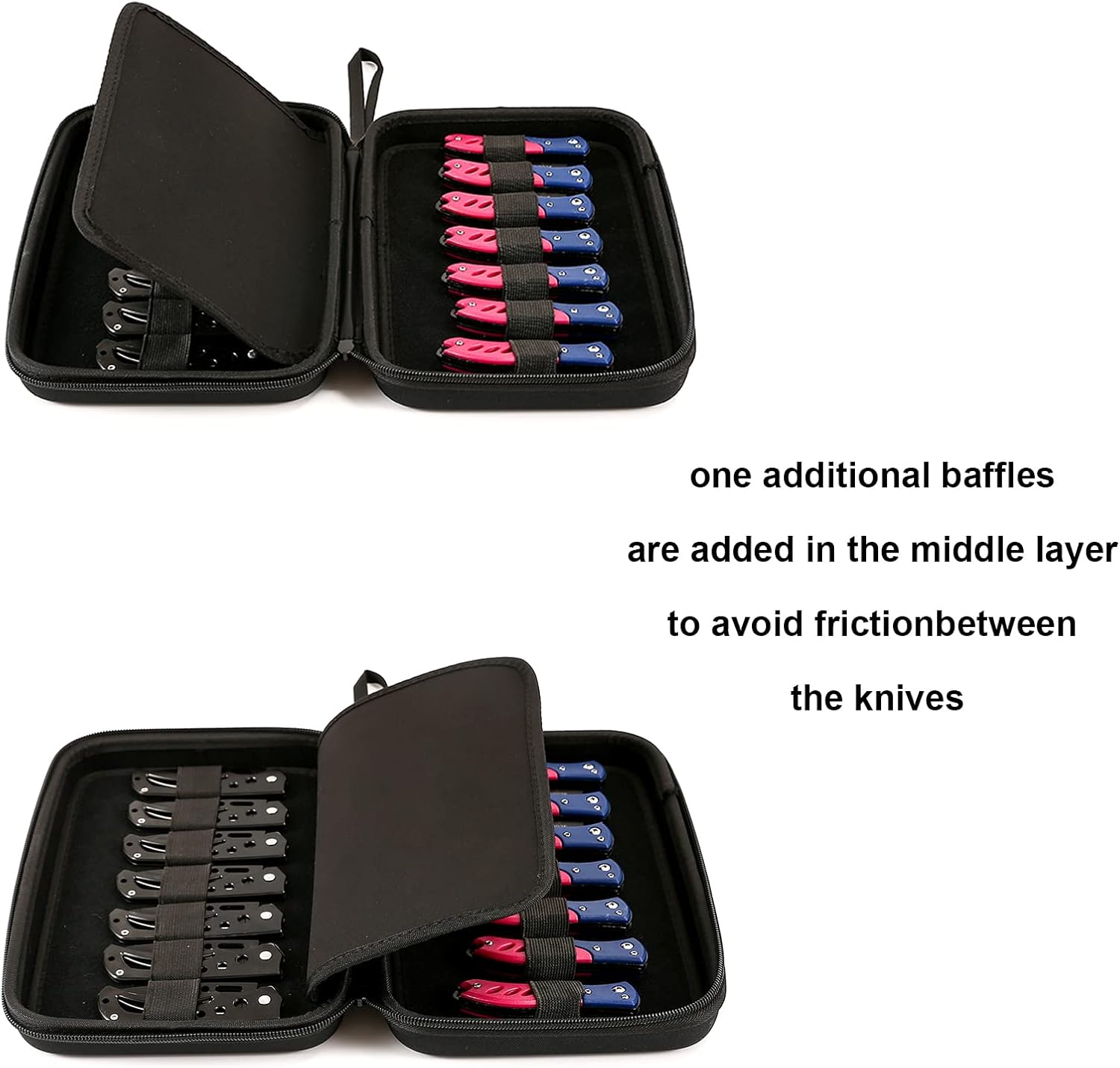 ANEETAFAN Pocket Knife Display Case with Handle