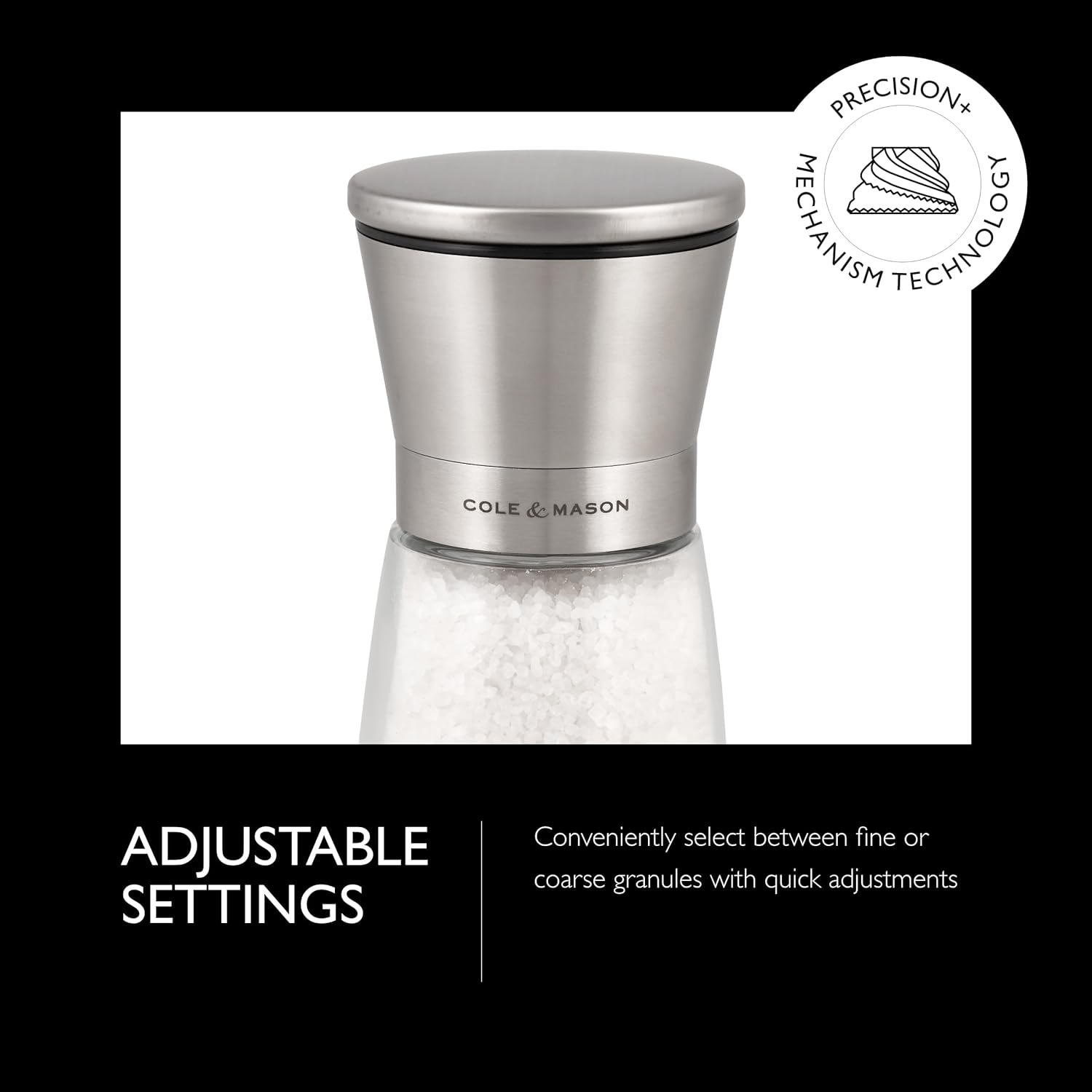 Cole Mason Sunderland 55 Inch Salt Mill Set