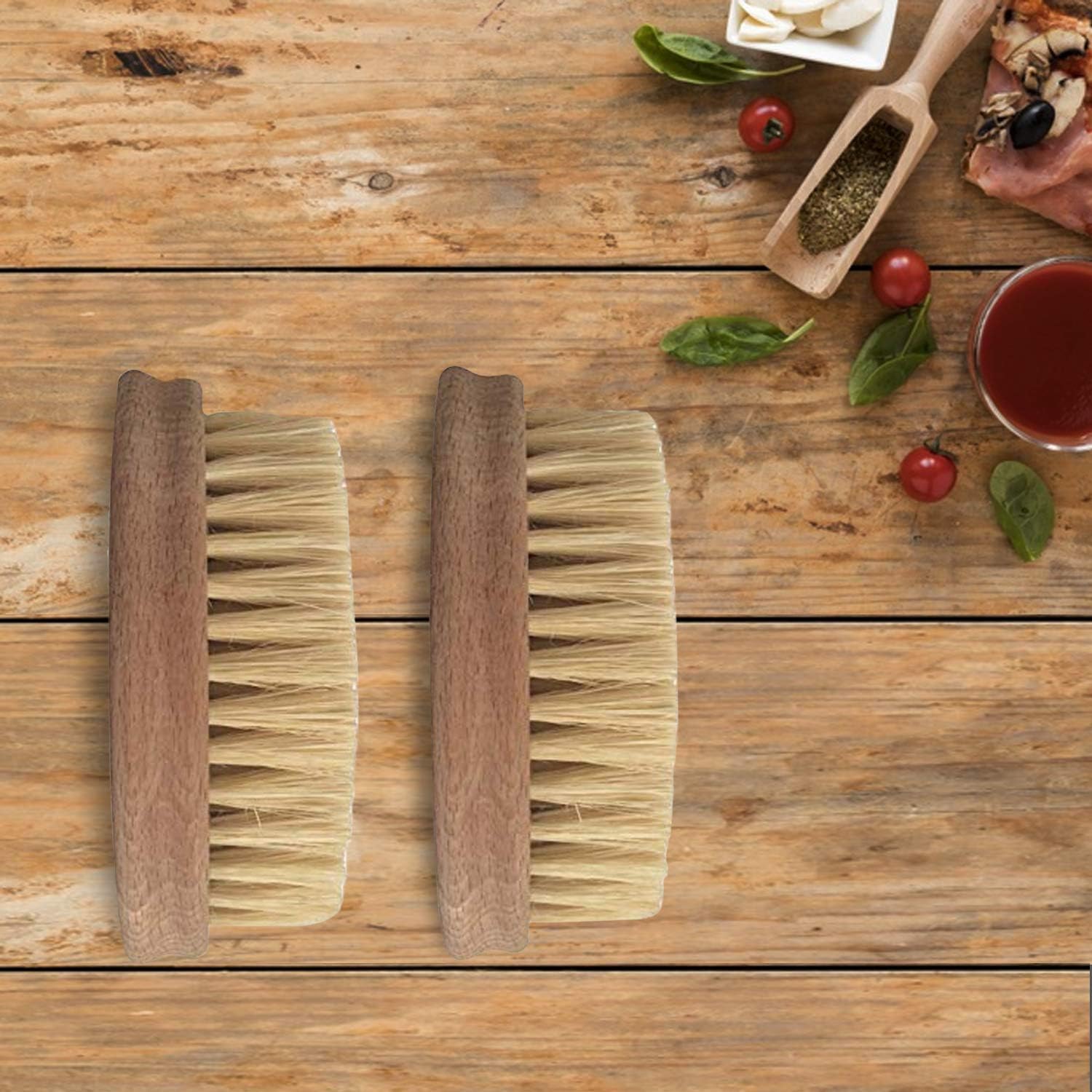 Sun Yunseng Vegetable Brush - Natural Bamboo Palm Fiber