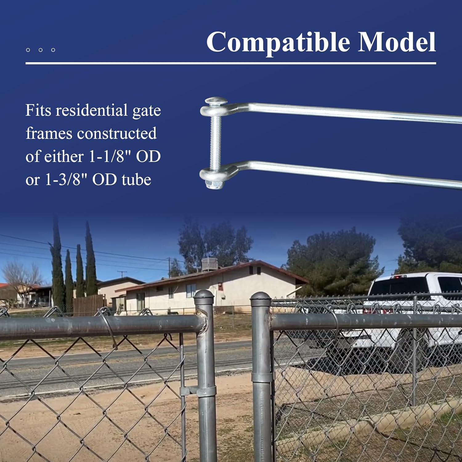 High-Quality Over-Throw Gate Latch for 135-inch Chain Link