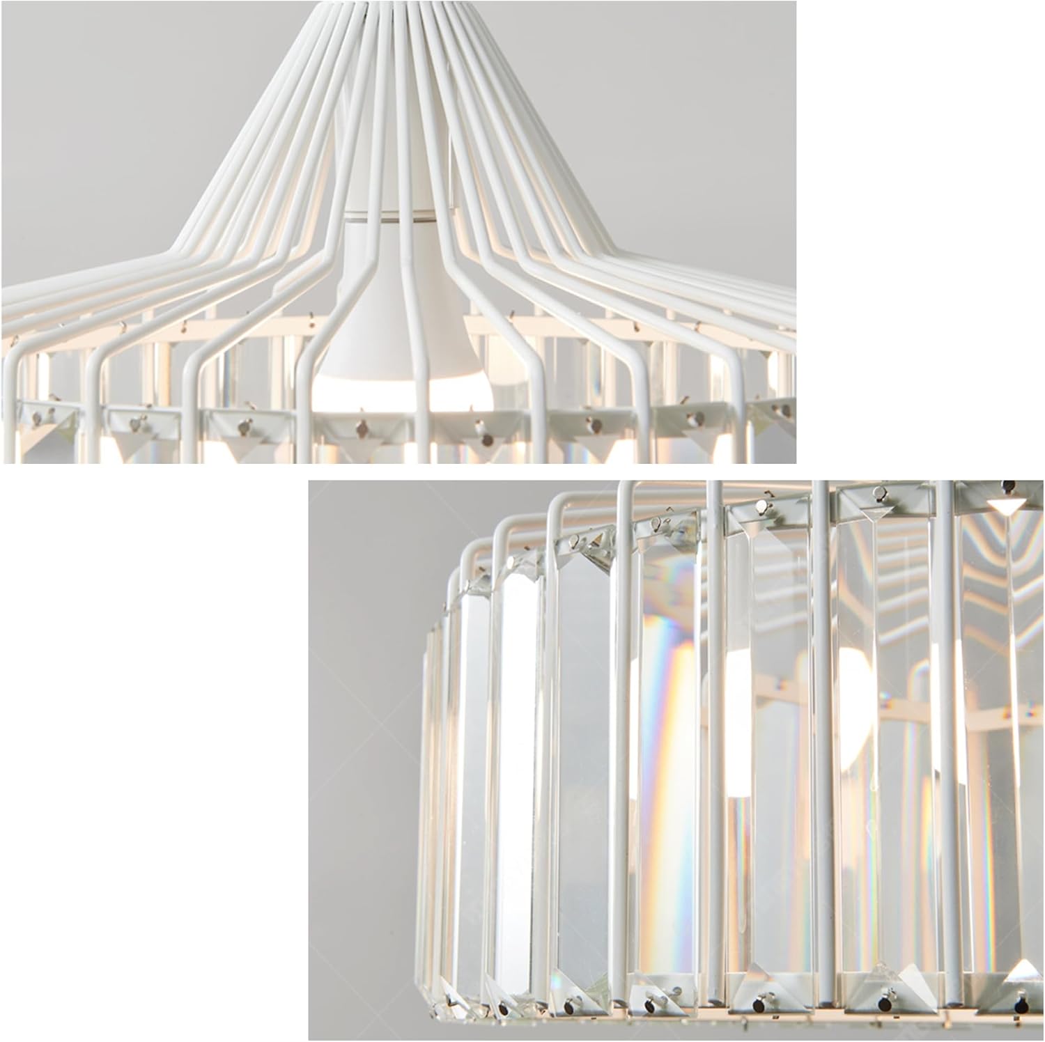 SKIVTGLAMP H Track Pendant Light Clear Crystal Adjustable Dimmable