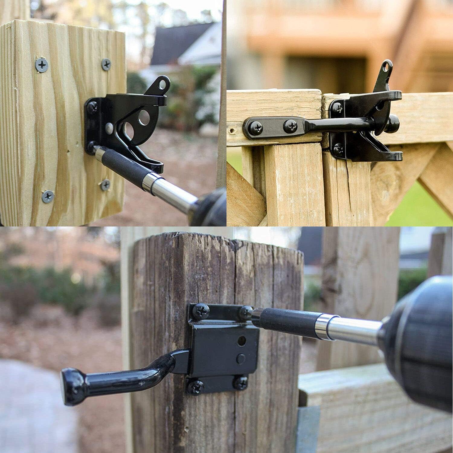 Secure Garden Gate Latch with Self-Closing Mechanism