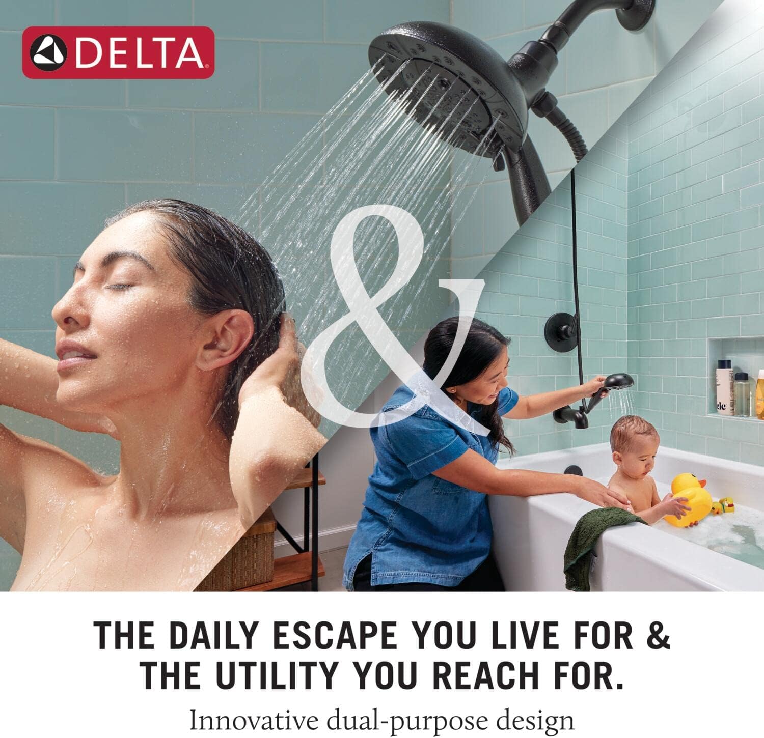 Delta 58480-25-PK Two-in-One Handheld Shower Head