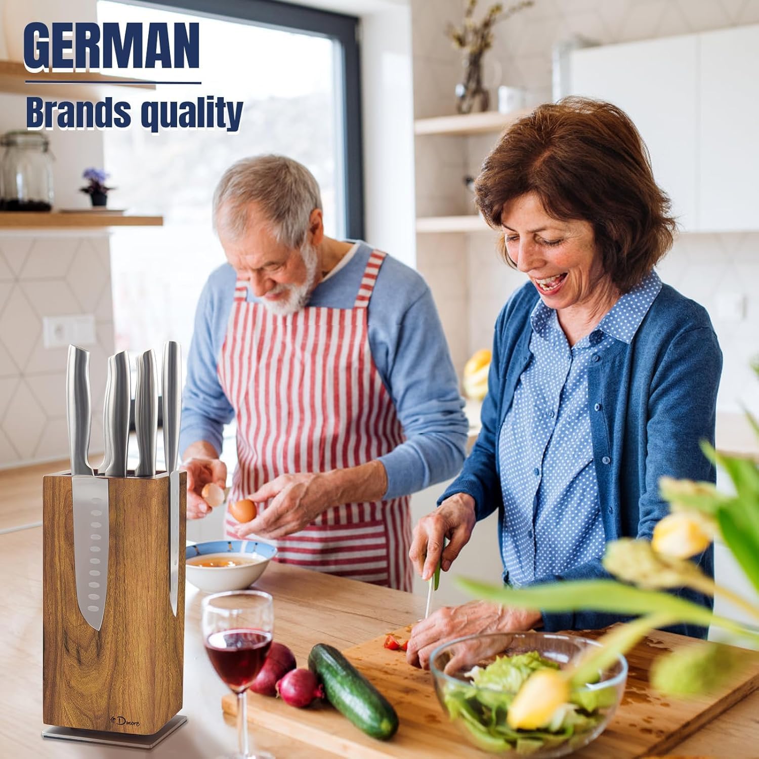 Dmore Magnetic Knife Block Stand with 360 Rotation