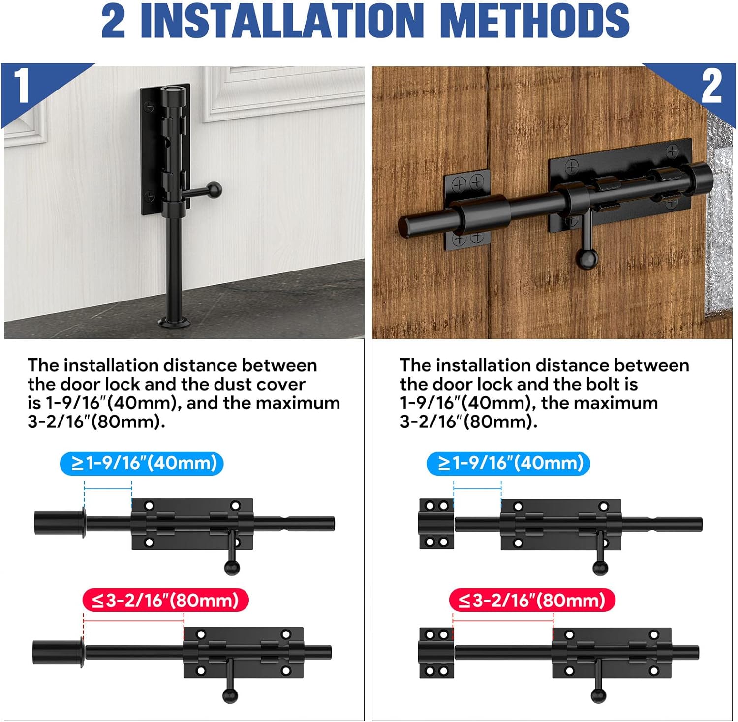 Mbotnee High-Quality Gate Bolt Latch