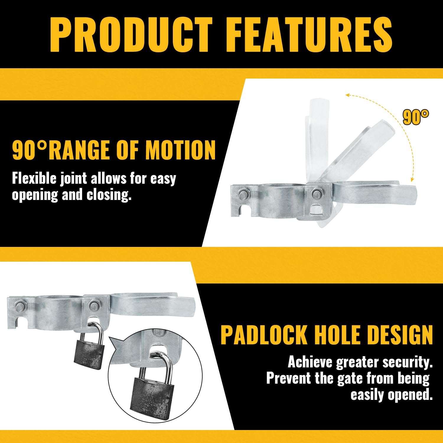 VIVADA Chain Link Gate Latch Durable Strong Fast-Winning