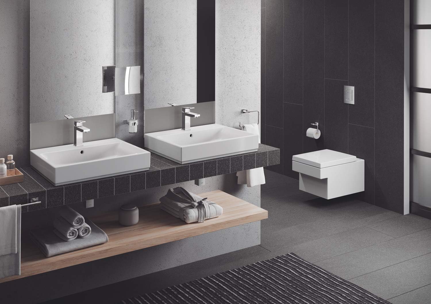 GROHE Essentials Cube Toilet Paper Holder StarLight Chrome