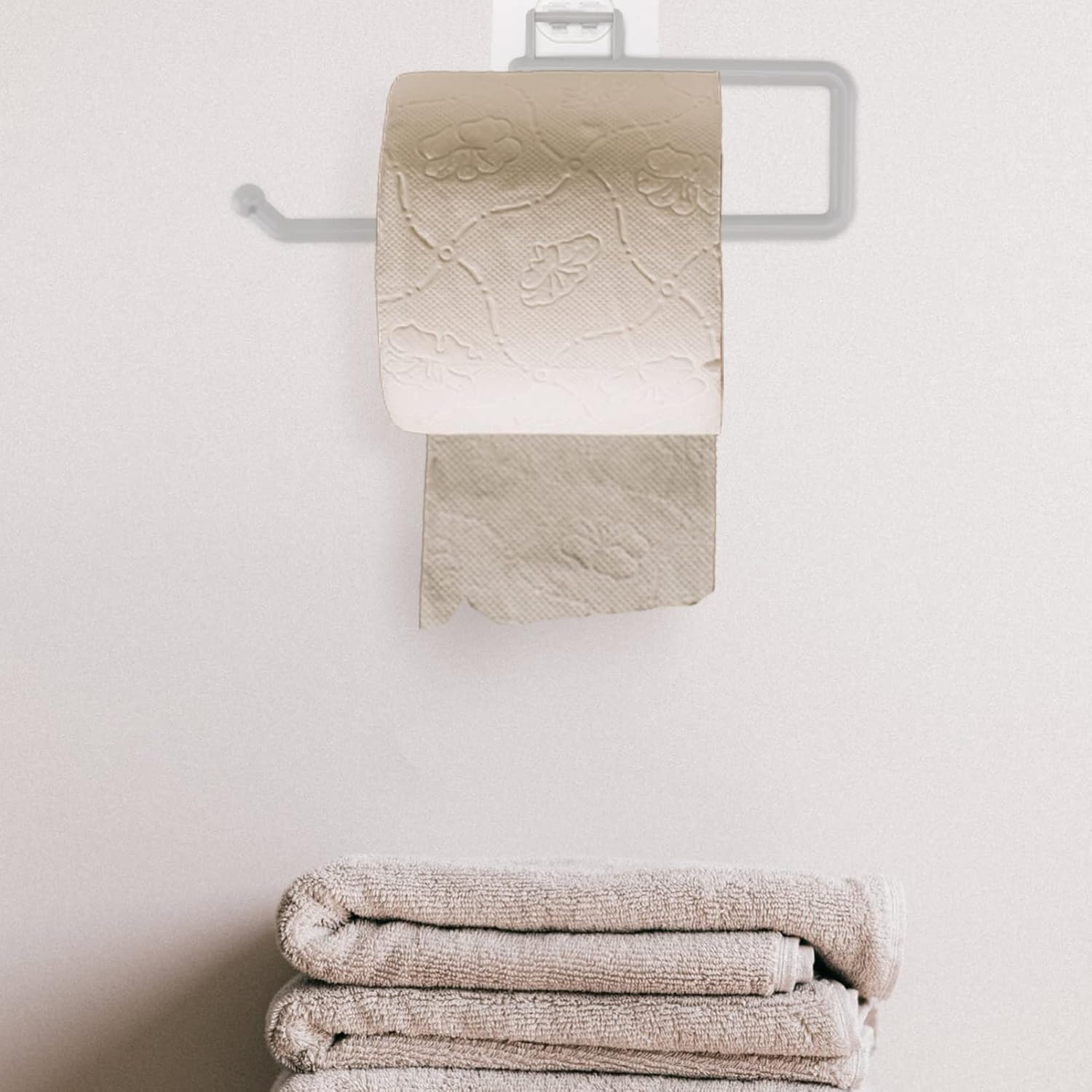 Wall-Mounted Toilet Paper Holder Durable Stylish Storage Organizer
