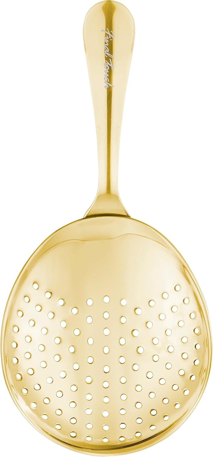 Final Touch Julep Strainer with Brass Finish