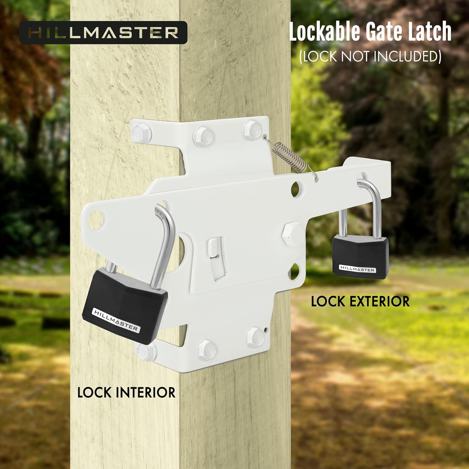 HILLMASTER Heavy Duty Self-Locking Gate Latch