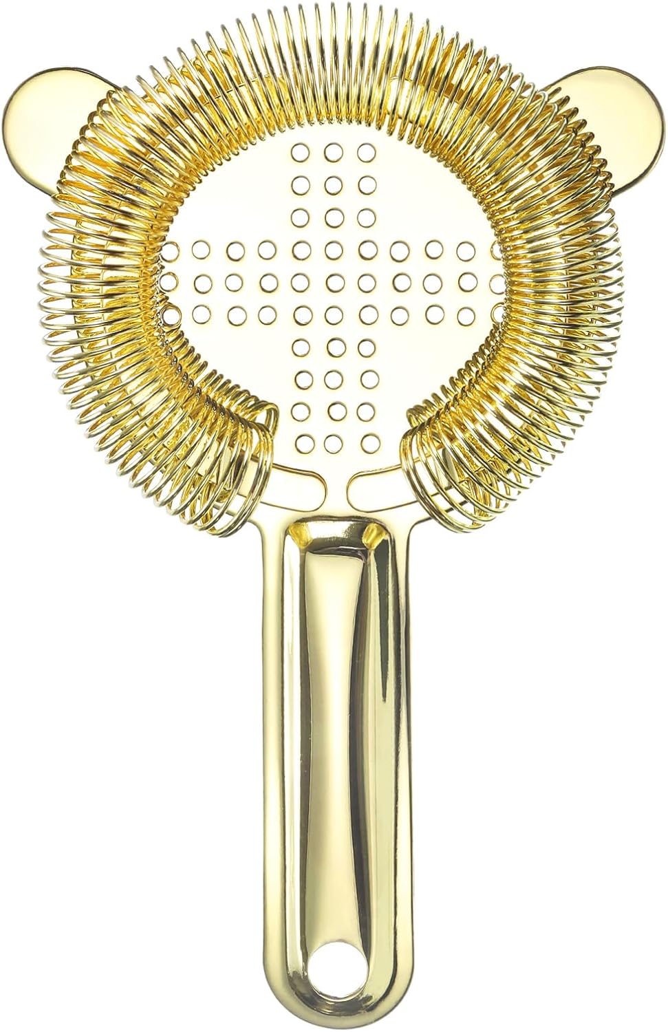 Cocktail Strainer - Stainless Steel Bar Tool for Drinks Gold 160mm