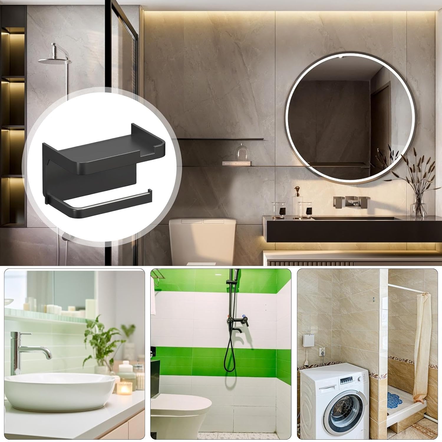 Toilet Paper Holder - Wall-Mounted