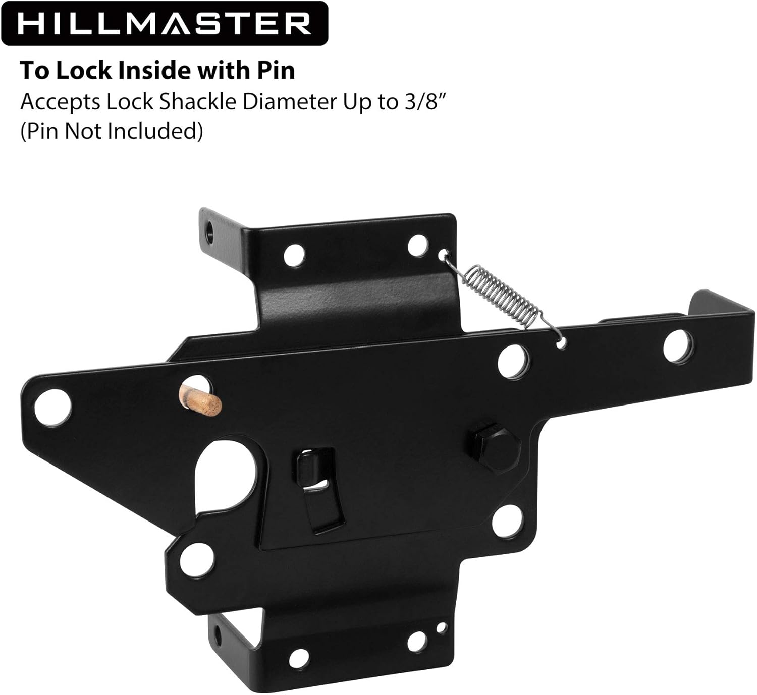 Sturdy Stainless Steel Gate Latch with Black Finish
