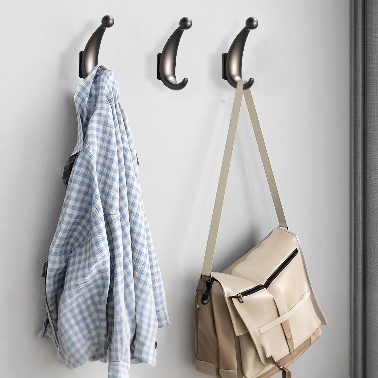 Yundoza 2 Pack Towel Hooks Gray 1