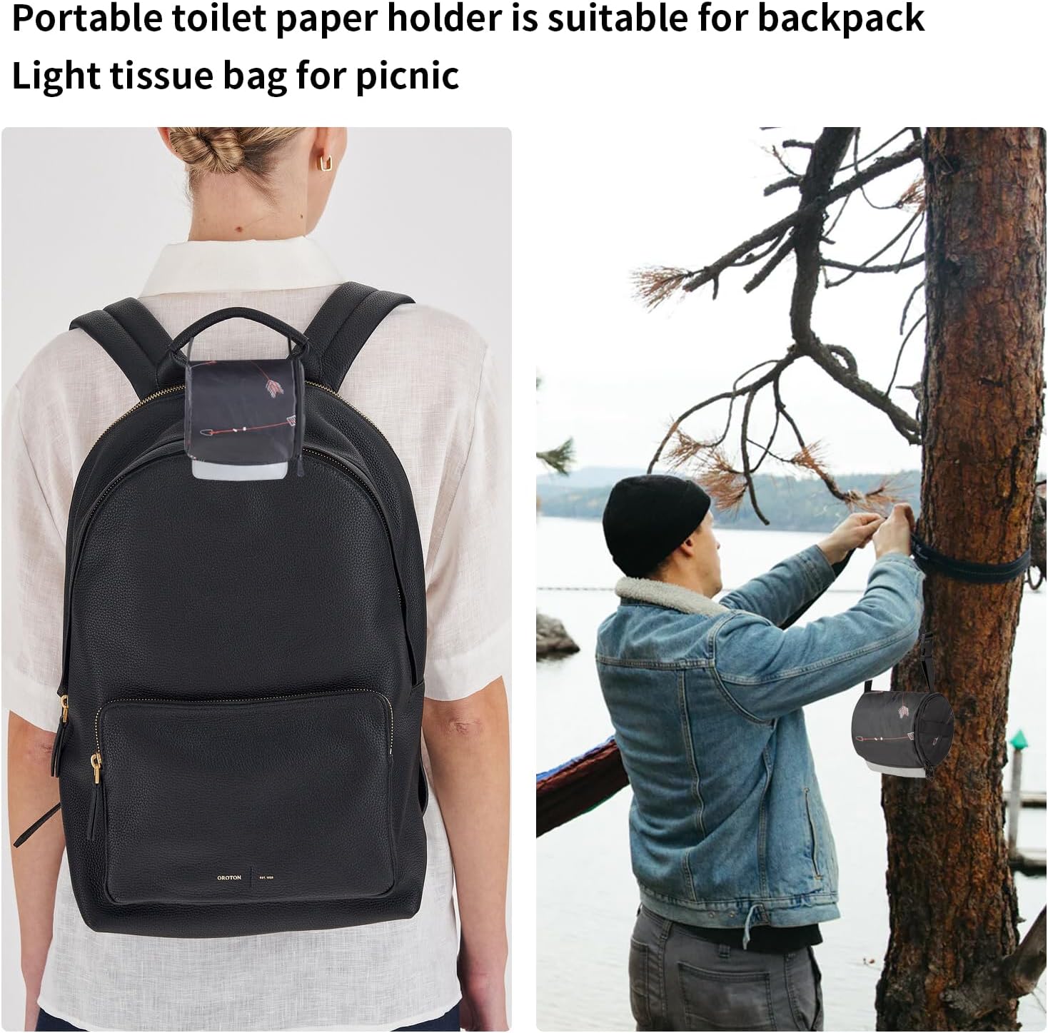YUJHON Hanging Toilet Paper Holder with Waterproof Design