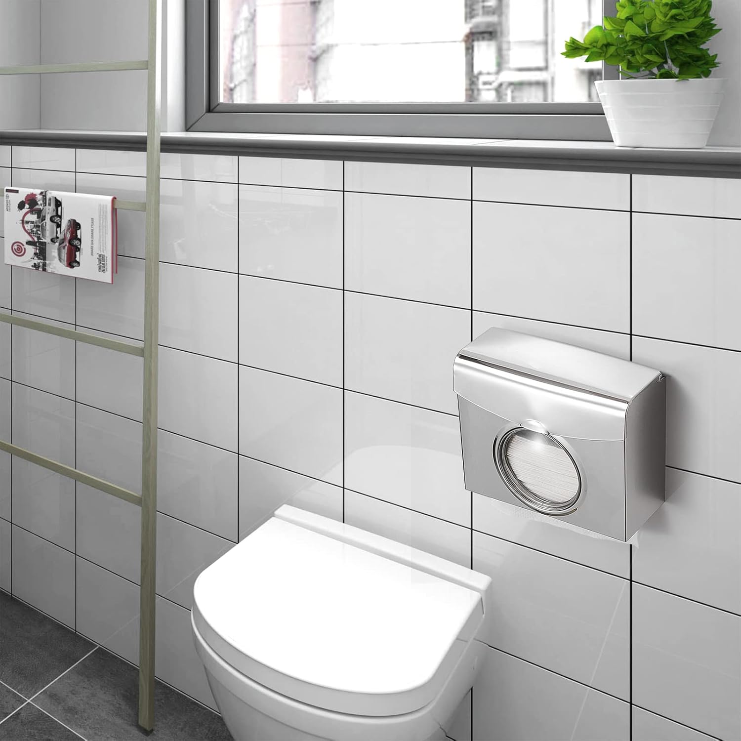 Stainless Steel Toiletries Holder Modern Design Easy to Use