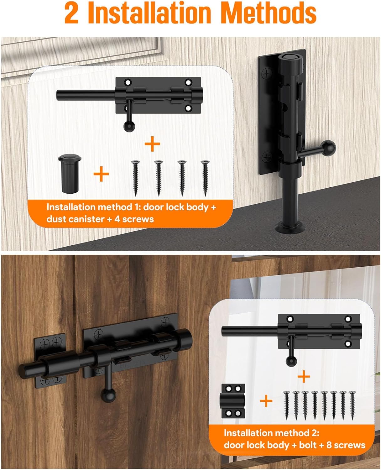 Barrel Bolt Latch 304 Stainless Steel Shed Door Lock