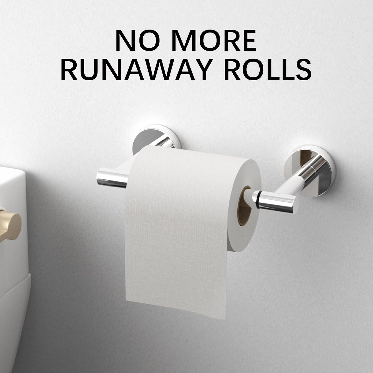 Sturdy and Stylish Double-Post Toilet Paper Holder