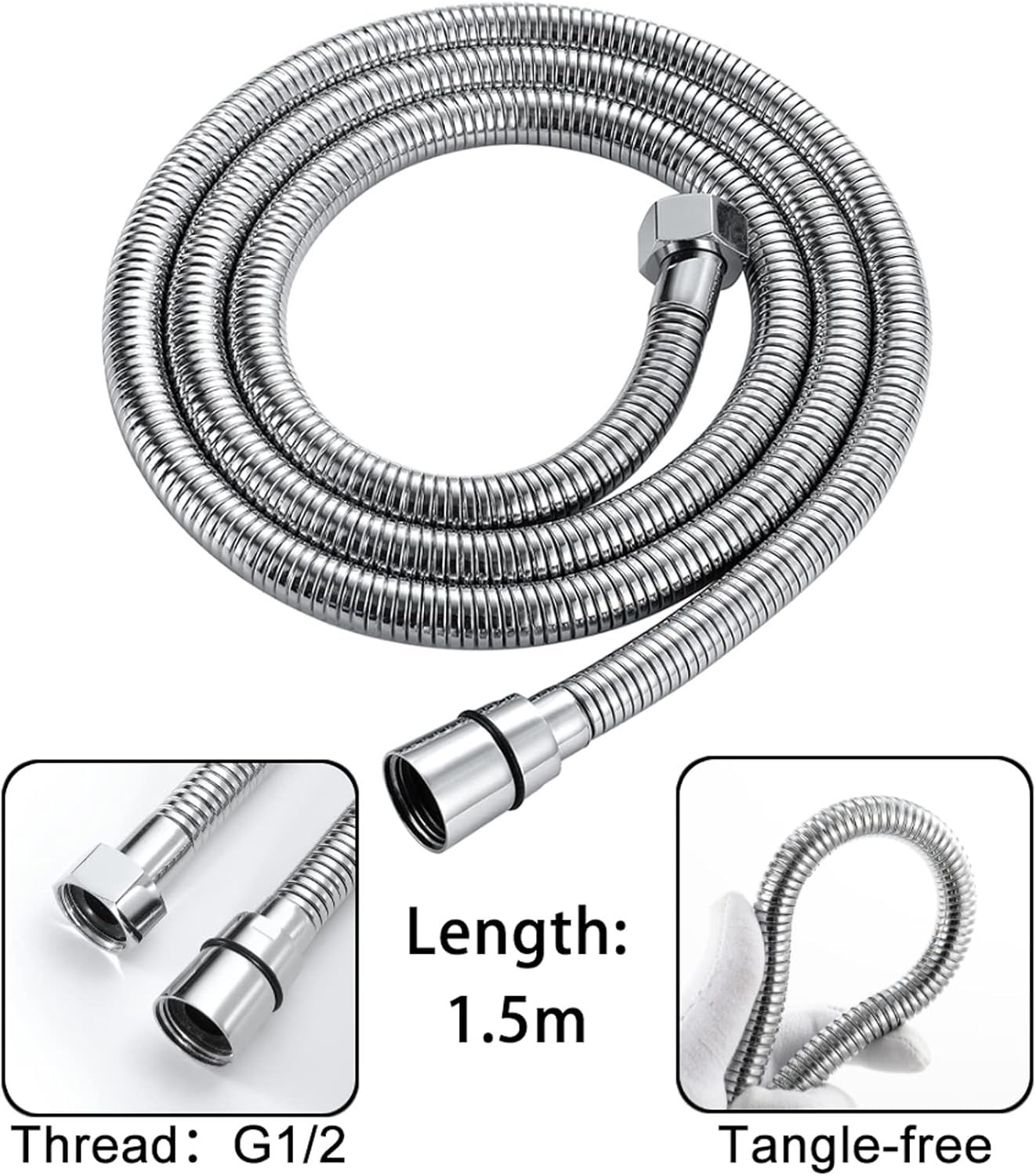 Handheld Shower 2 OutletChromed ABS Shower Head