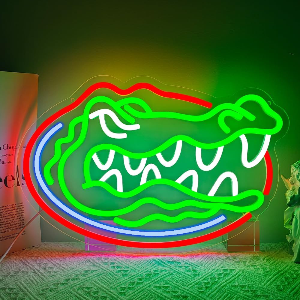 Florida Gators Neon Wall Sign LED Light for Bedroom