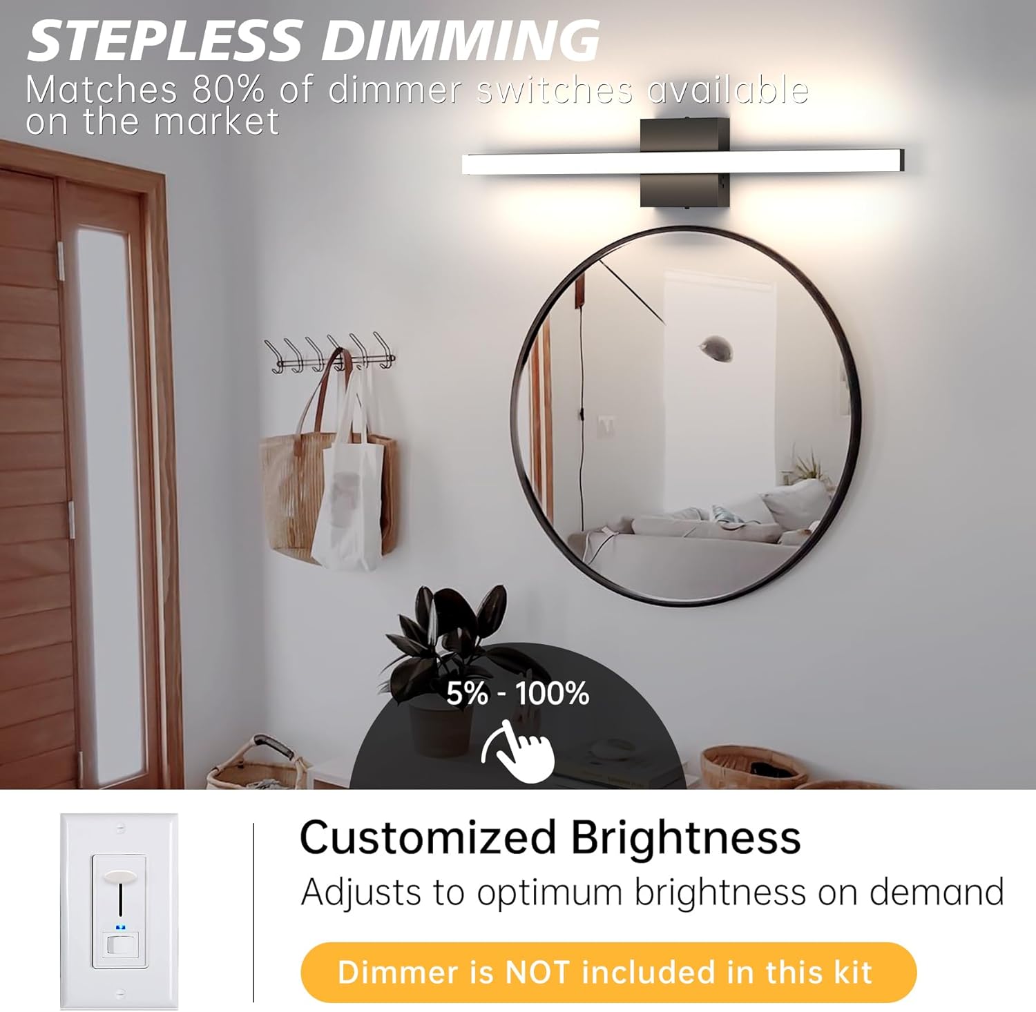Azhien 236 Inch Dimmable LED Vanity Light Bar