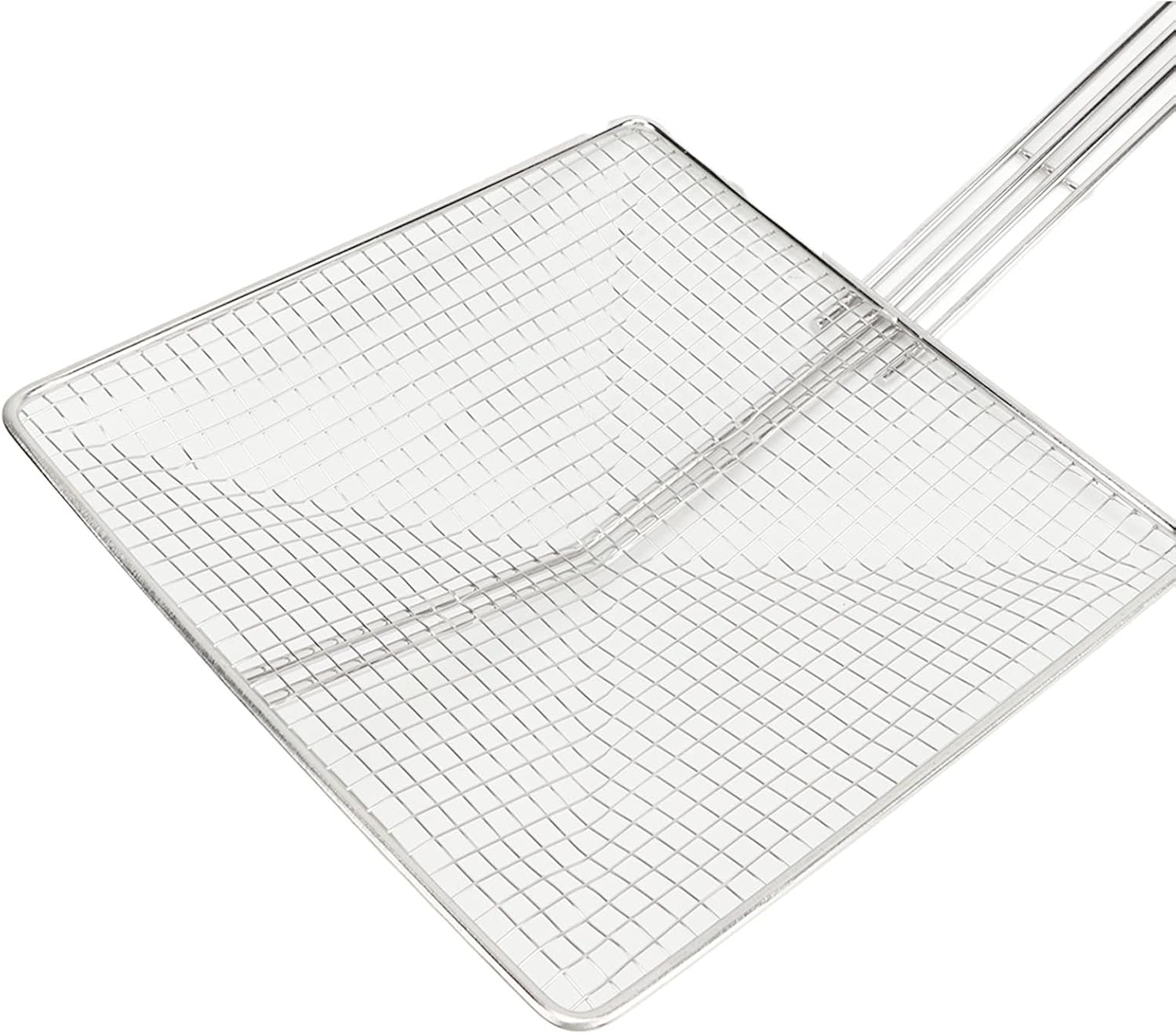 Stainless Steel Skimmer Ladle with Mesh Strainer for Cooking and Frying