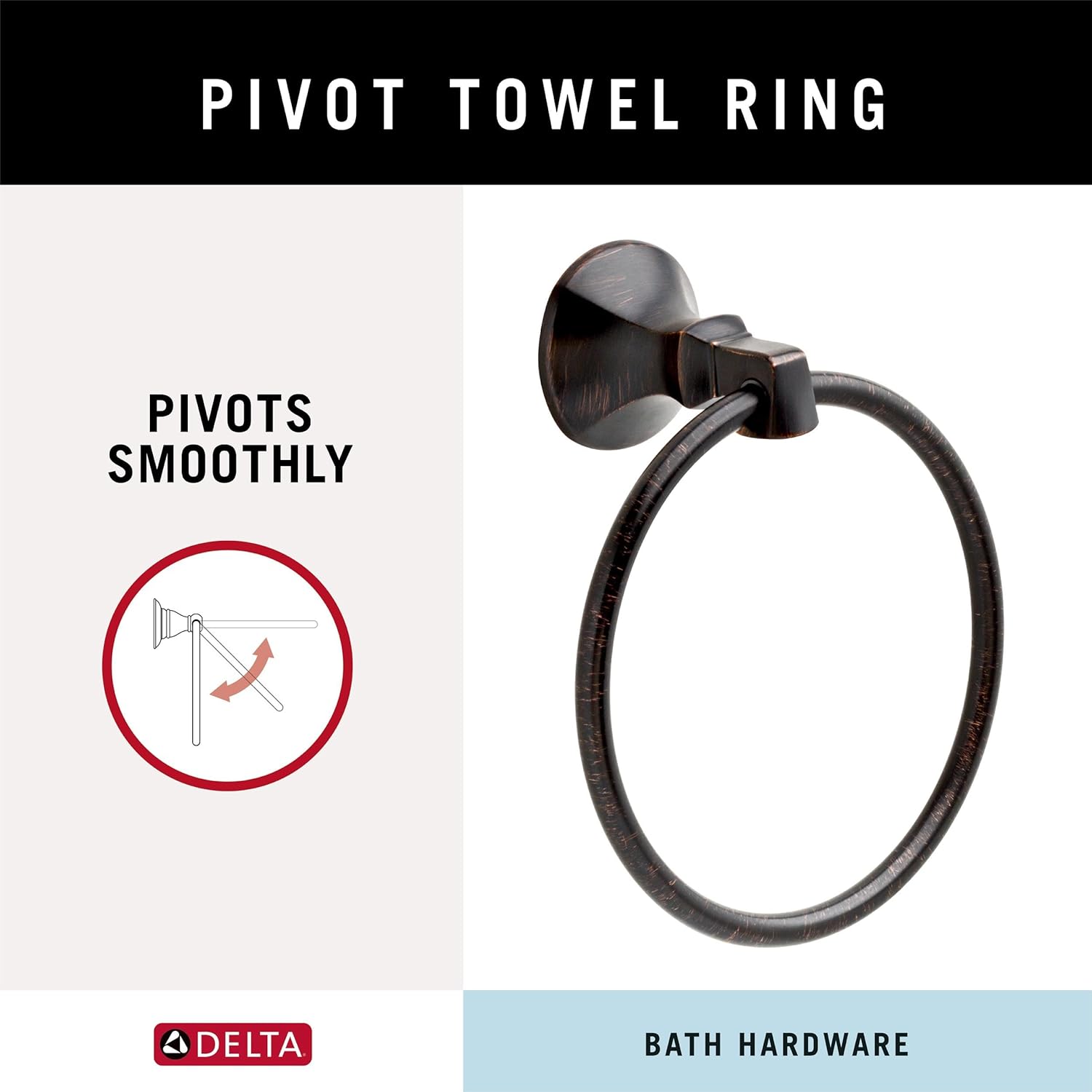 Delta Ashlyn Towel Ring Toilet Paper Holder 24-in Towel Bar Set