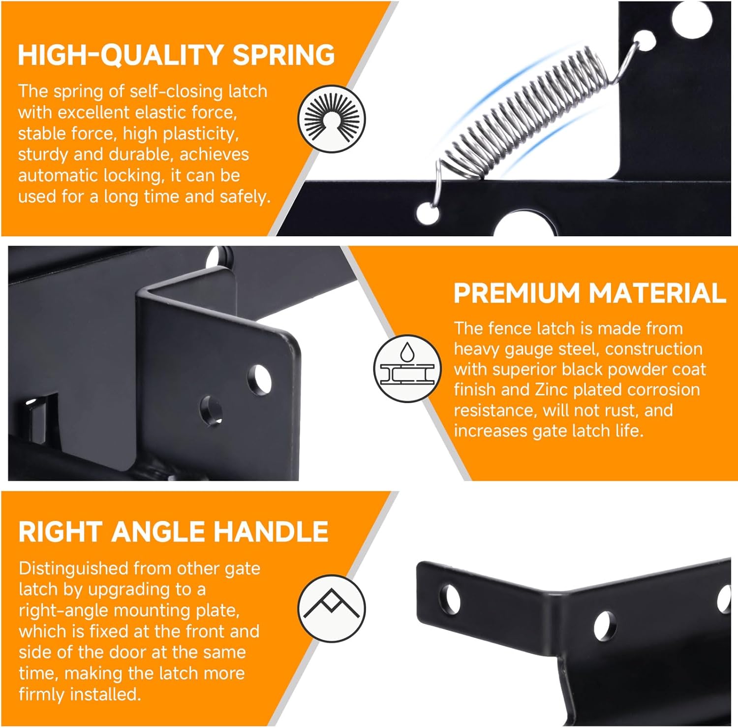 Xiuying Feng Self-Locking Gate Latch - Durable Fence Security
