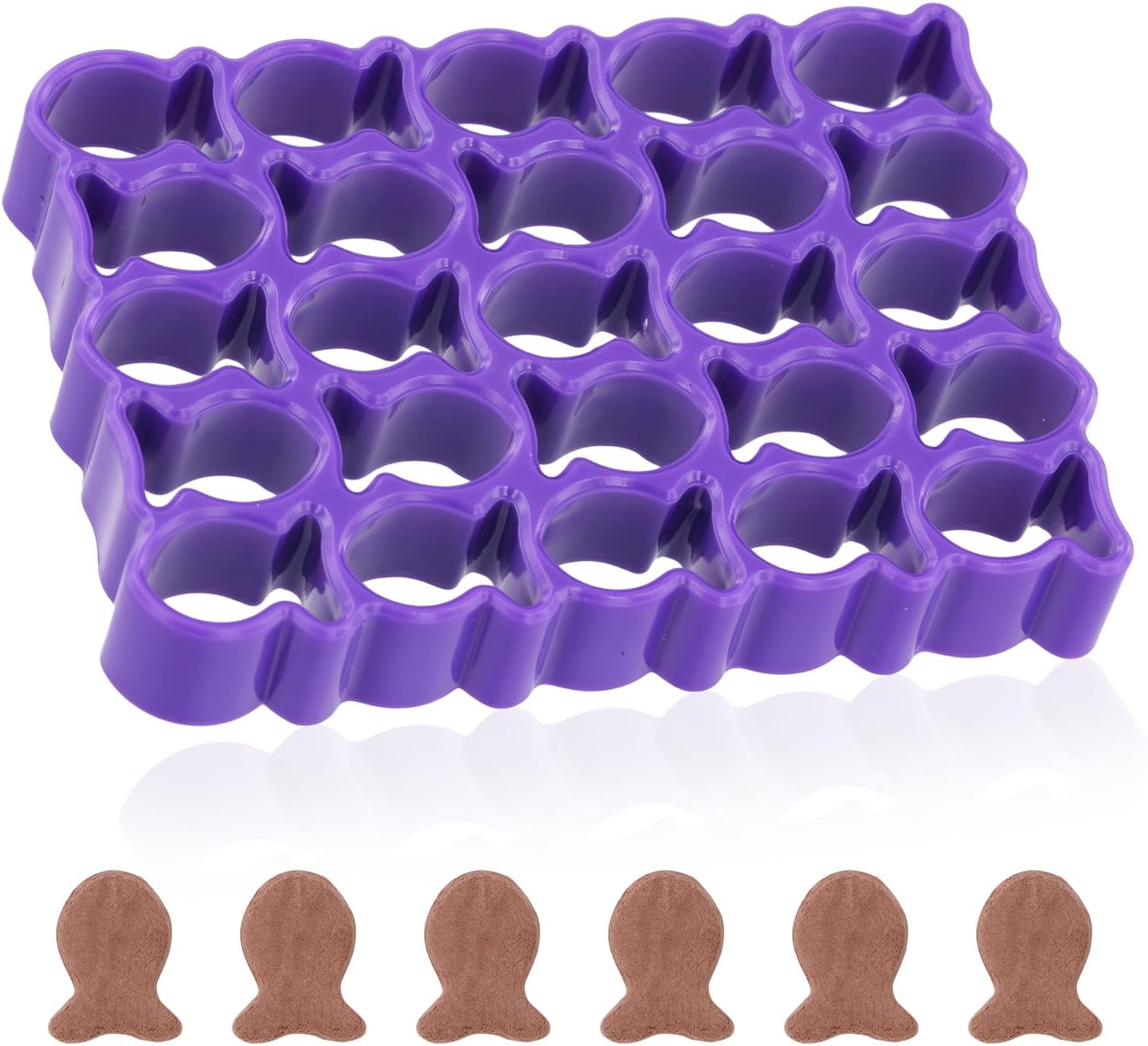 XIHIRCD 1pcs Gold Fish Cookie Cutter with 25 Cavities