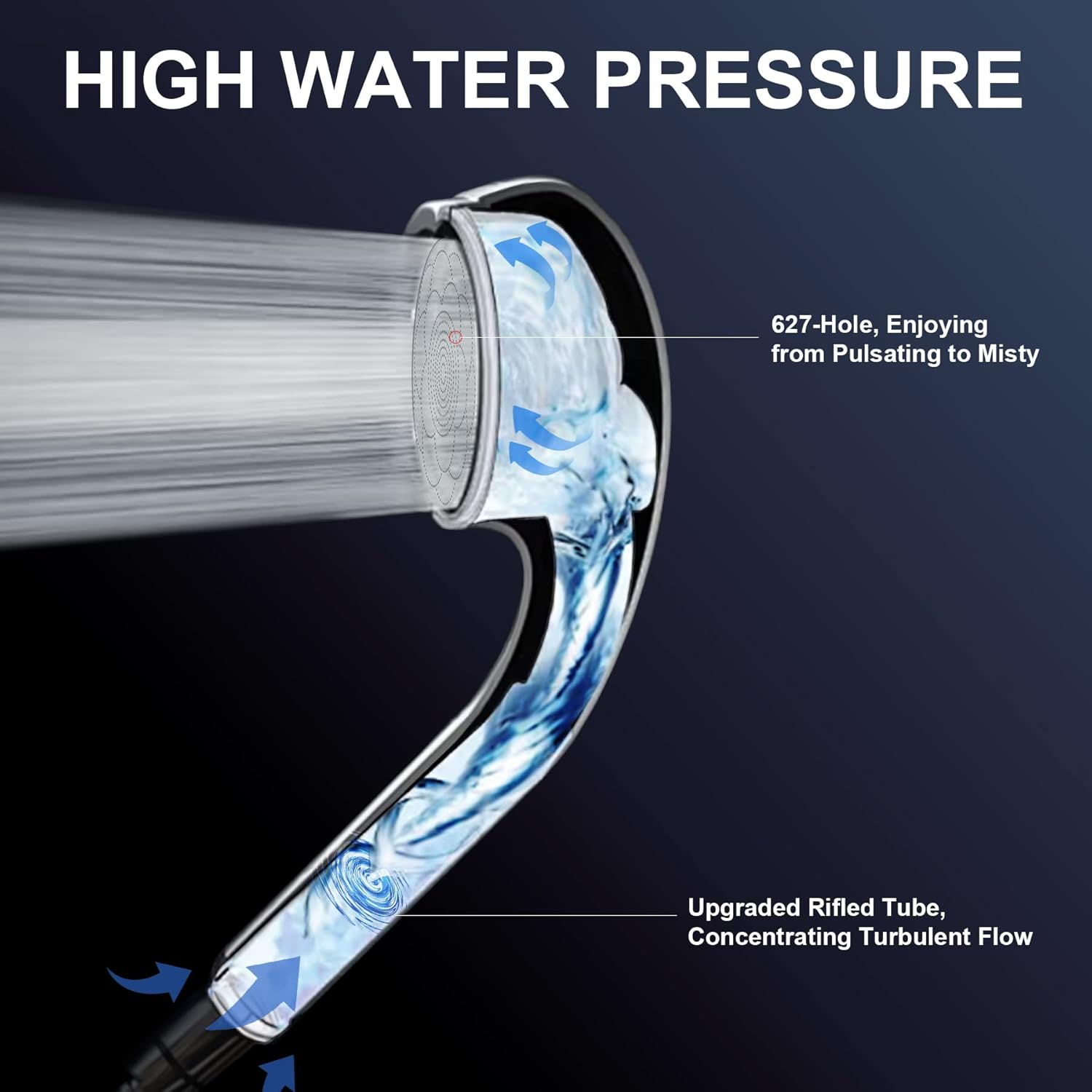Vanclaim Luxurious Handheld Shower Head