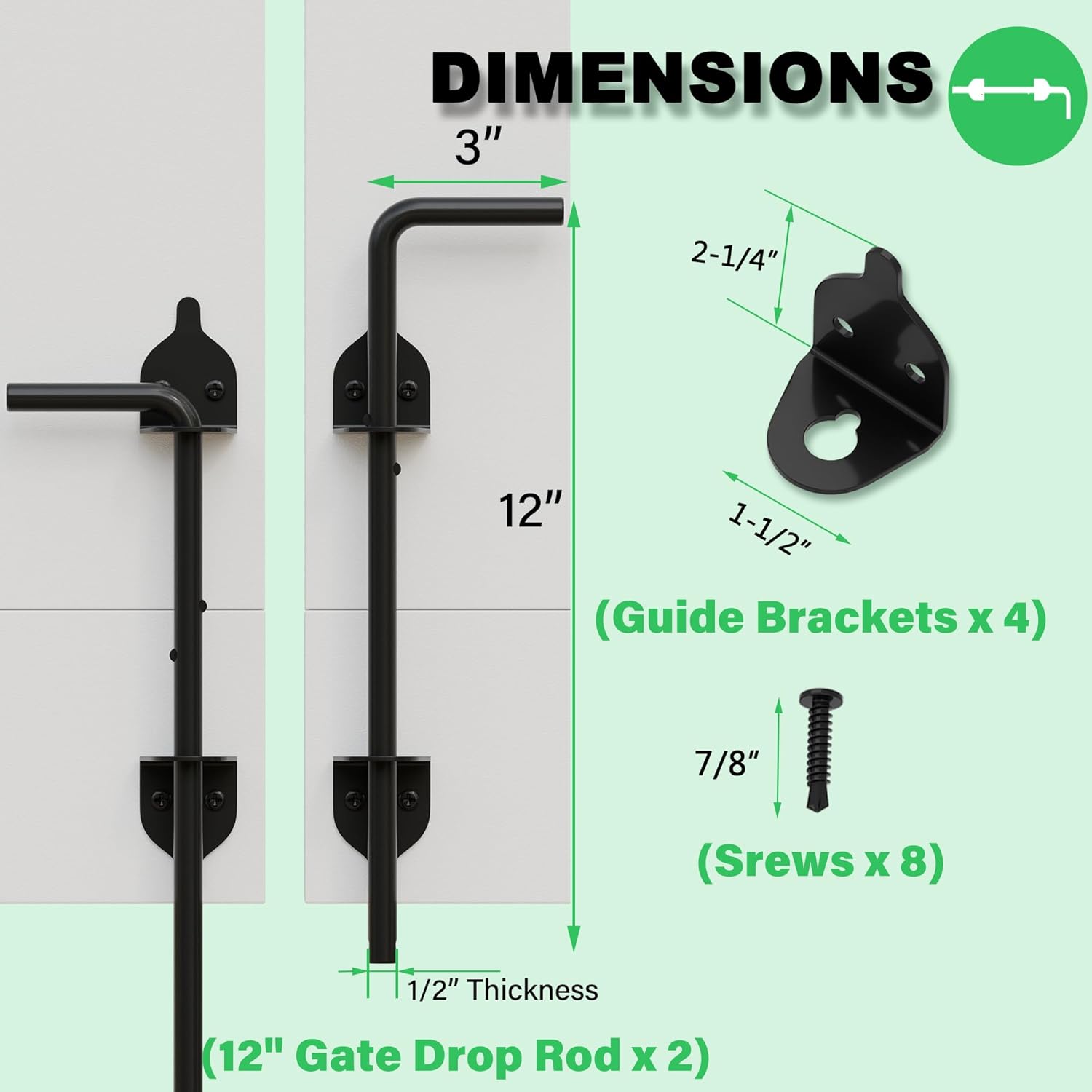 Real Fancy Drop Gate 12-Inch Heavy Duty Secure