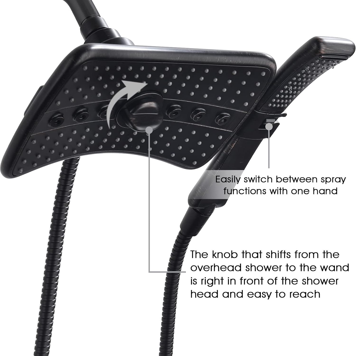 BRIGHT SHOWERS Dual Shower Head Combo Set