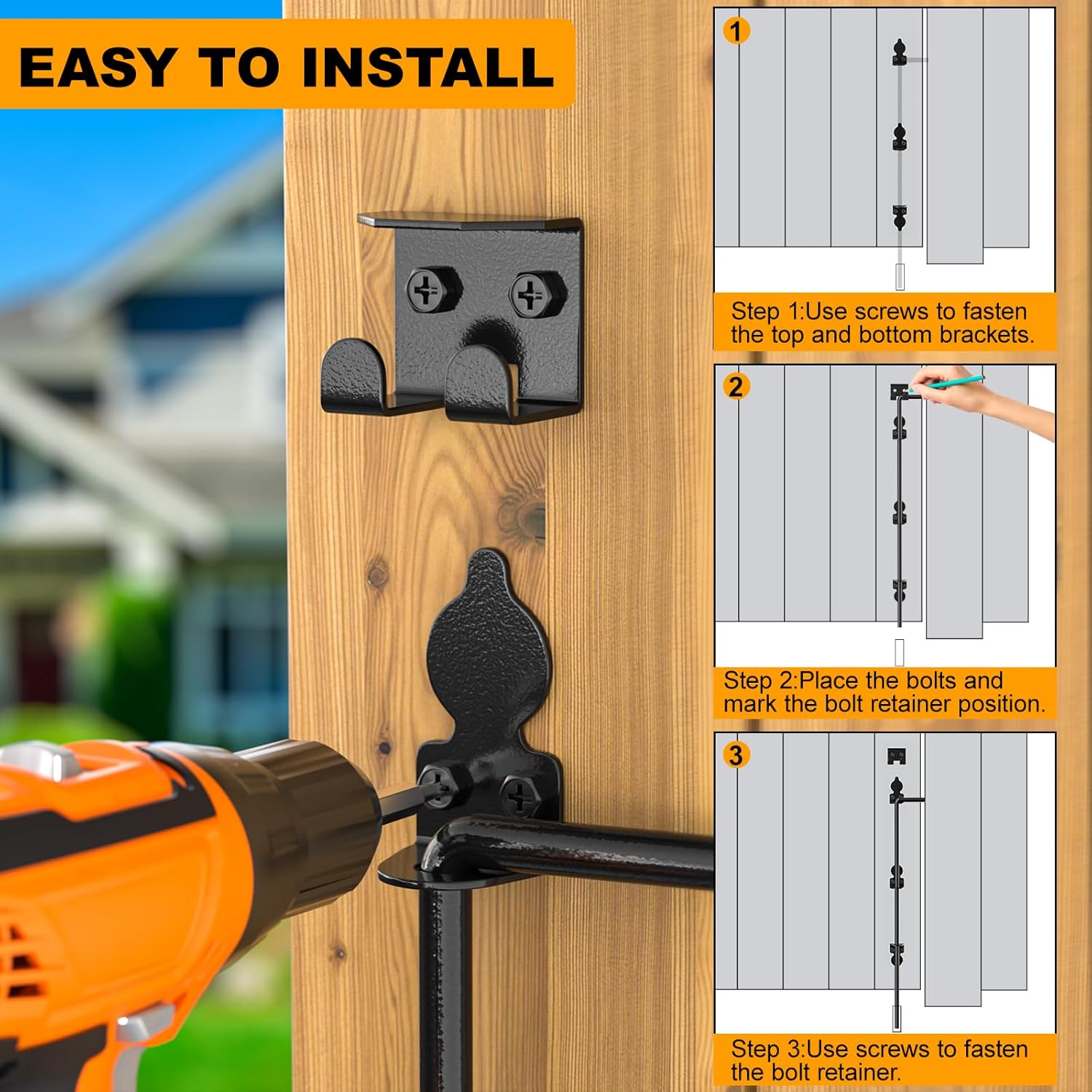 24 Cane Bolt Drop Rod for Gate - Durable and Reliable
