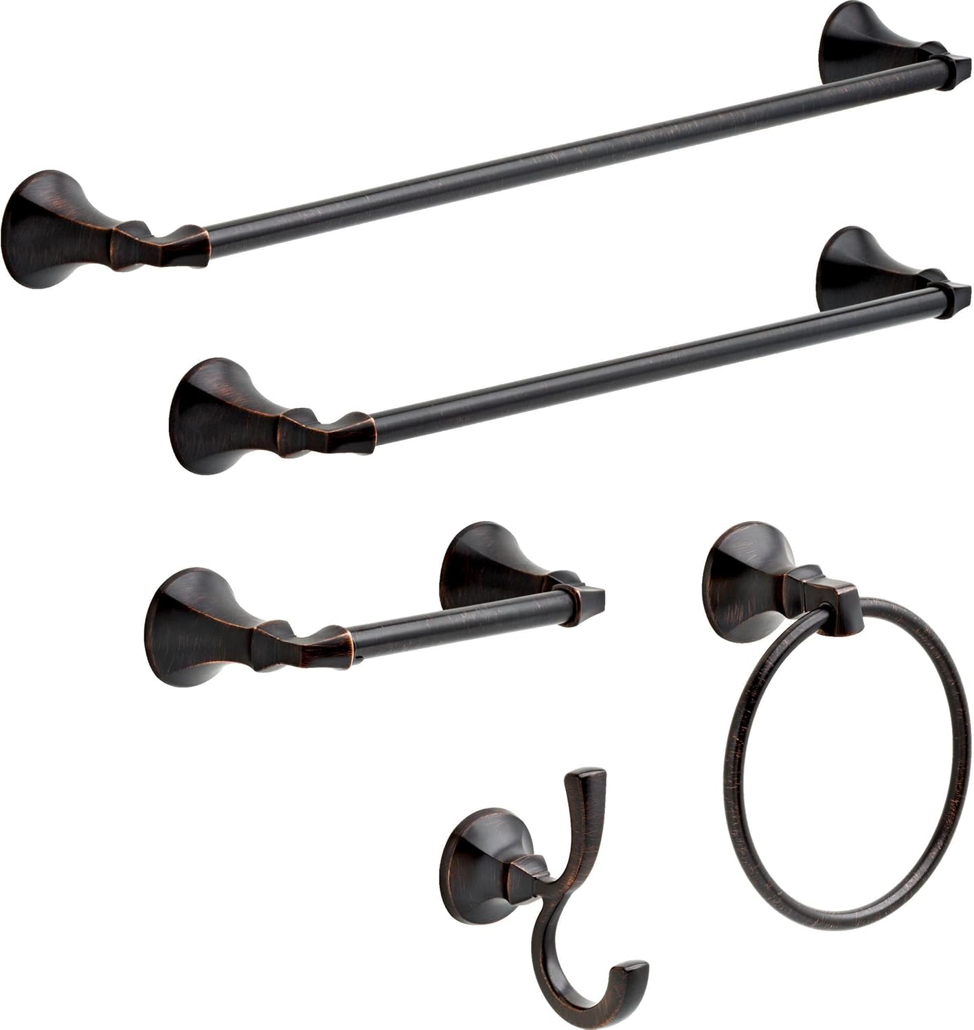 Delta Ashlyn Towel Ring Toilet Paper Holder 24-in Towel Bar Set
