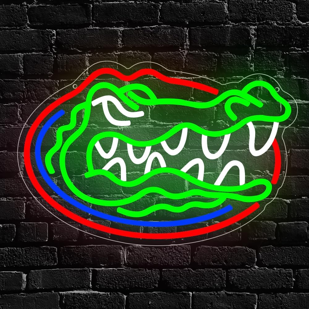 Florida Gators Neon Wall Sign LED Light for Bedroom
